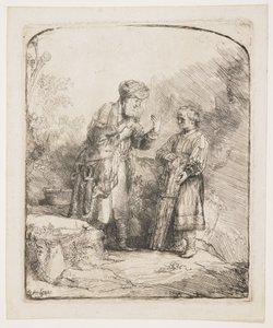 Abraham e Isaac, 1645 de Rembrandt van Rijn