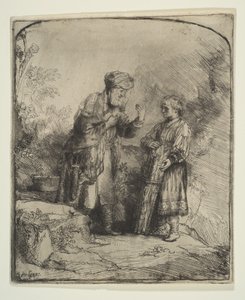 Abraham e Isaac, 1645 de Rembrandt van Rijn