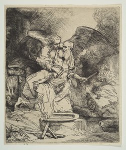 El Sacrificio de Abraham, 1655 de Rembrandt van Rijn