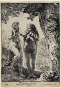 Adán y Eva de Rembrandt van Rijn