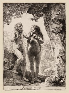 Adán y Eva de Rembrandt van Rijn