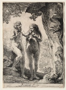 Adán y Eva, 1638 de Rembrandt van Rijn
