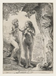 Adán y Eva, 1638 de Rembrandt van Rijn