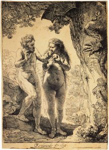 Adán y Eva, 1638 de Rembrandt van Rijn