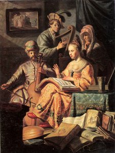 Alegoría de la Música, 1626 de Rembrandt van Rijn