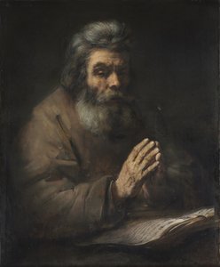 An Elderly Man in Prayer de Rembrandt van Rijn