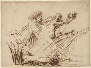 Apolo y Dafne de Rembrandt van Rijn