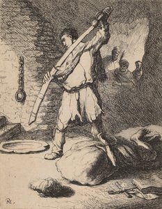 Decapitación de Juan el Bautista, c. 1627 de Rembrandt van Rijn