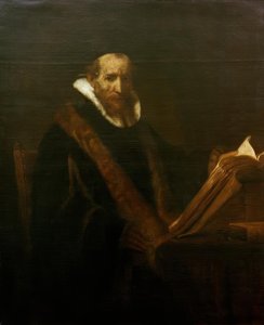 Retrato de Johannes Cornelisz. Sylvius (?) de Rembrandt van Rijn