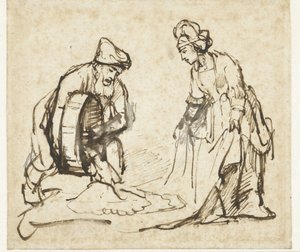 Booz y Rut de Rembrandt van Rijn