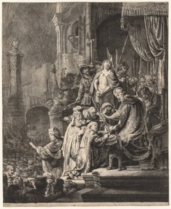Cristo ante Pilato: Gran Placa, 1636 de Rembrandt van Rijn