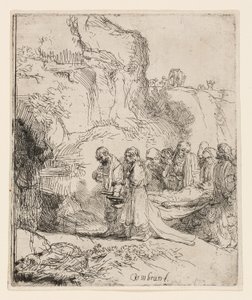 Cristo Llevado al Sepulcro de Rembrandt van Rijn