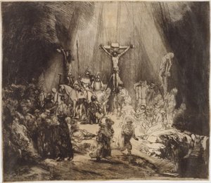 Cristo crucificado entre los dos ladrones: Las tres cruces