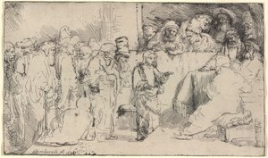 Cristo disputando con los doctores: un boceto