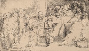 Cristo disputando con los doctores: un boceto, 1652