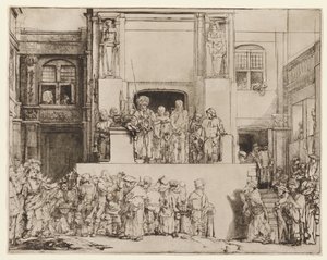 Cristo presentado al pueblo (Ecce Homo) de Rembrandt van Rijn
