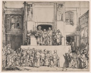 Cristo presentado al pueblo, 1655 de Rembrandt van Rijn