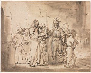 Cristo Ante Caifás de Rembrandt van Rijn