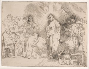 Cristo apareciendo a los apóstoles de Rembrandt van Rijn