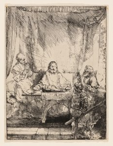 Cristo en Emaús: La placa más grande de Rembrandt van Rijn