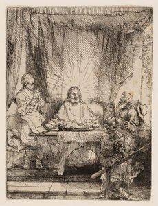 Cristo en Emaús: La placa más grande de Rembrandt van Rijn