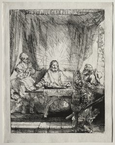 Cristo en Emaús: el cuadro de mayor tamaño de Rembrandt van Rijn