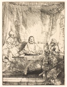 Cristo en Emaús: la placa más grande de Rembrandt van Rijn