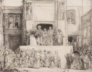 Cristo presentado al pueblo. 1655 de Rembrandt van Rijn