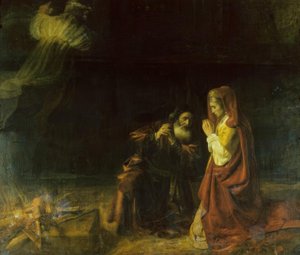 El sacrificio de Manoa de Rembrandt van Rijn