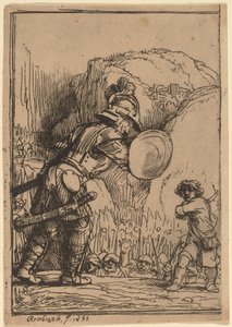 David y Goliat de Rembrandt van Rijn