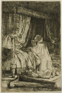 David en oración de Rembrandt van Rijn