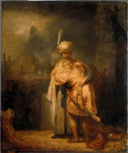 David se despide de Jonatán de Rembrandt van Rijn