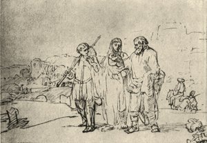 El camino a Emaús de Rembrandt van Rijn