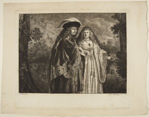 El hombre de la pluma blanca de Rembrandt van Rijn