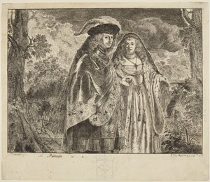 Llamado «El hombre de la pluma blanca» de Rembrandt van Rijn
