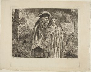 El hombre de la pluma blanca de Rembrandt van Rijn