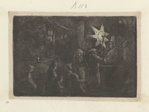 Epifanía: una pieza nocturna Recueil de quatre-vingt-cinq estampes originales (título de la serie) de Rembrandt van Rijn