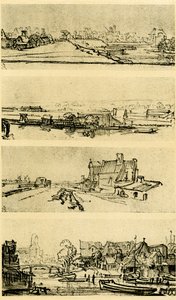 Cuatro estudios de paisaje de Rembrandt van Rijn