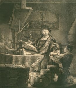 Jan Uijtenbogaert, llamado el Pesador de Oro de Rembrandt van Rijn