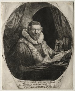 Jan Uytenbogaert, predicador de los Remonstrantes, 1635 de Rembrandt van Rijn