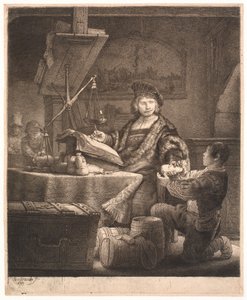 Jan Uytenbogaert, "El Pesador de Oro" de Rembrandt van Rijn