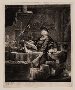 Jan Uytenbogaert, "El Pesador de Oro" de Rembrandt van Rijn