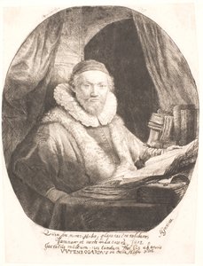 Jan Uytenbogaert, predicador de la secta de los remonstrantes arminianos de Rembrandt van Rijn