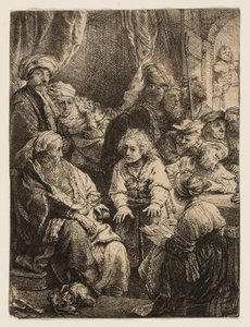 José Contando Sus Sueños de Rembrandt van Rijn