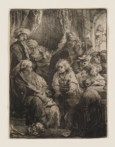 José cuenta sus sueños de Rembrandt van Rijn