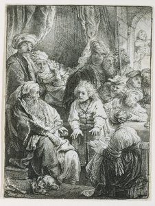 José contando sus sueños, 1638 de Rembrandt van Rijn