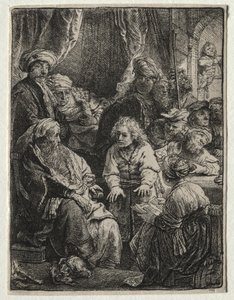 José contando sus sueños de Rembrandt van Rijn