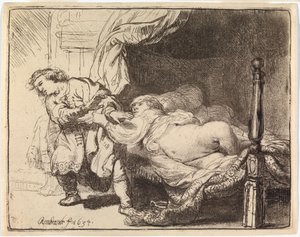 José y la mujer de Potifar de Rembrandt van Rijn