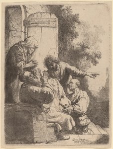 El abrigo de José traído a Jacob de Rembrandt van Rijn