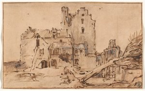 El castillo de Kostverloren en decadencia